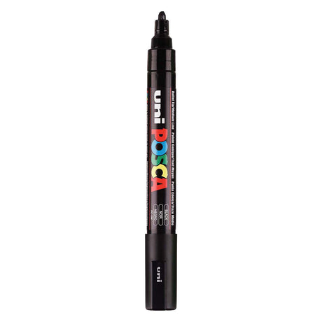 Uni posca verfmarker pc5m zwart - conische punt 2,5 mm