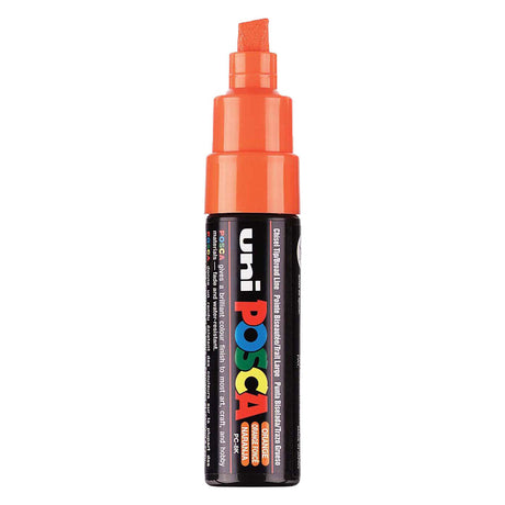 Uni posca verfmarker 8k donkeroranje - beitelpunt 8mm