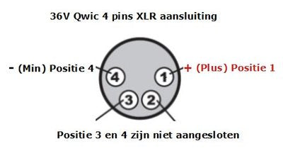 Van Beijck Van Acculader XLR 4-pins Neutrik o.a. 36 Volt 2 Ah