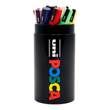 Posca uni paintmarker | assorti | metalen koker van 13 stuks