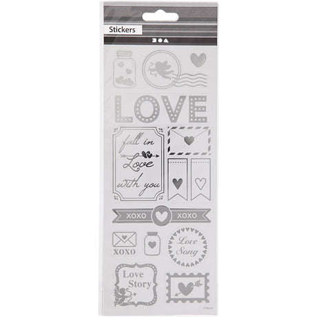 Creativ company https: www.cchobby.nl stickers-love-vel-10x24-cm-ca-14-stuk-zilver-1-vel