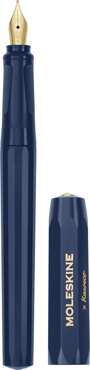 Moleskine x kaweco vulpen, medium, blauw