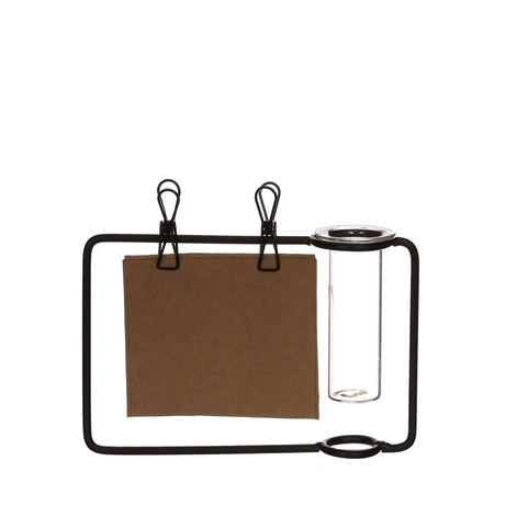Ideas 4 seasons standaard met clip en vaas ''thank you'' met buis 12x2,5x8cm