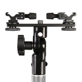 Falcon eyes twin mount tilting bracket + 2 x flitsschoen cld-14a