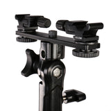 Falcon eyes twin mount tilting bracket + 2 x flitsschoen cld-14a
