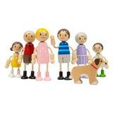Bigjigs houten poppenhuis familie poppen fsc duurzaam speelgoed.