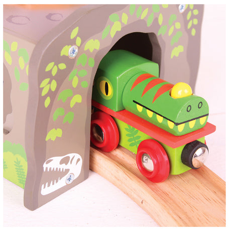Bigjigs houten t-rex tunnel