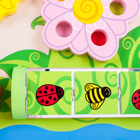 Bigjigs houten activiteitenbord bloem