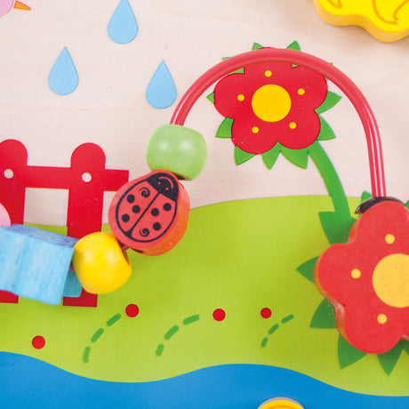 Bigjigs houten activiteitenbord bloem