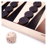 Bigjigs backgammon houten bordspel
