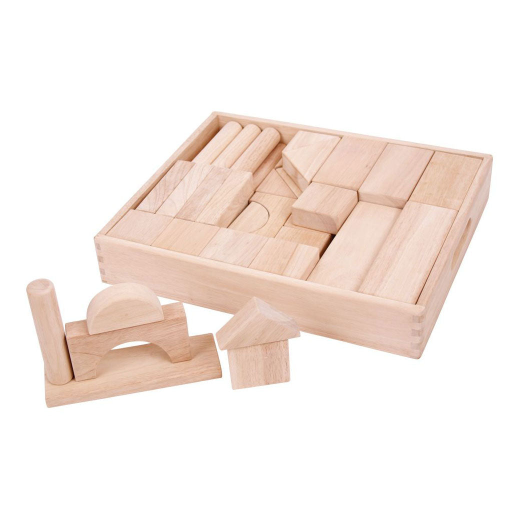 Bigjigs grote houten bouwblokken set