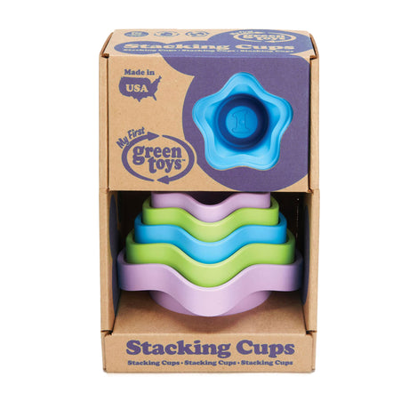 Green toys stapelaar bekers - sterretjes