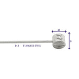 Rem binnenkabels Elvedes 2250mm RVS Slick Ø1,5mm T-nippel (100 stuks)