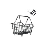 Basil fietsmand cento alu met mik bevestiging 14 liter 39 x 24 x 15 - zwart