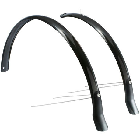 spatbordenset Snello 28 inch 46 mm kunststof zwart