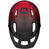Ked fietshelm pector me-1 m (52-58cm) - mat rood zwart