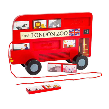 Bigjigs houten londen bus trekfiguur