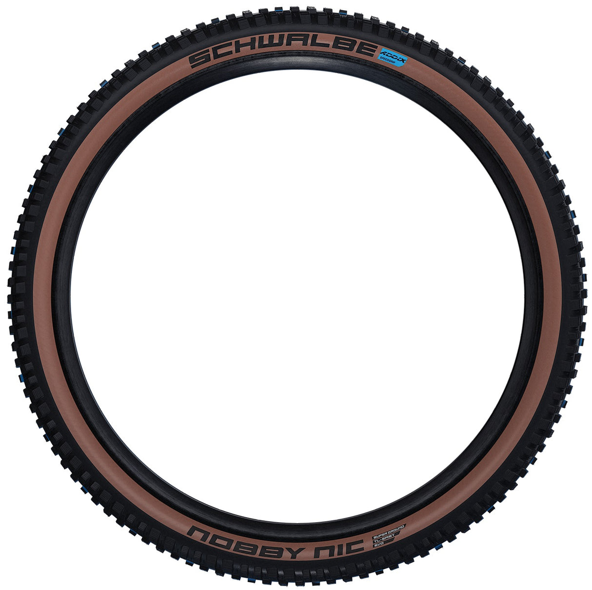 Schwalbe Vouwband Nobby Nic Super Ground 27.5 x 2.40 62-584 mm bronze sidewall