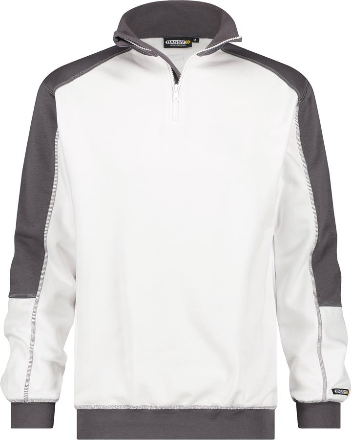 Dassy sweater basiel wit grijs xxl
