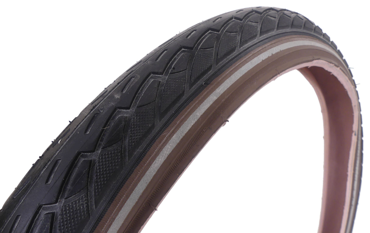 Deli Tire Tire Buitenband Tire 20 x 1.75 47-406 zwart bruin met reflectie