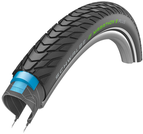 Schwalbe Buitenband Marathon E-Plus Performance Line 28 x 2.20 55-622 mm zwart met reflectie