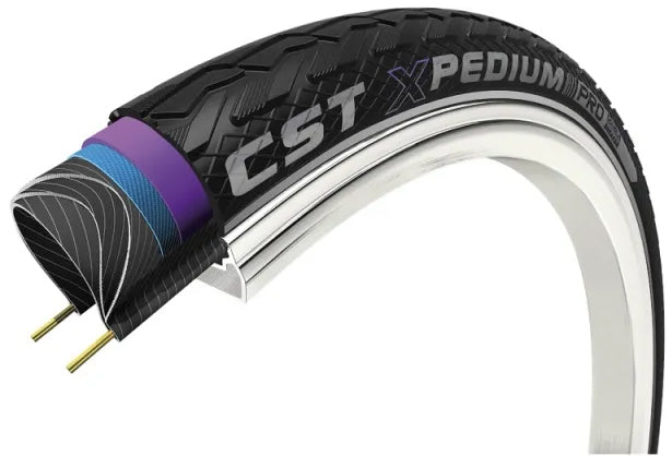 CST Buitenband Xpedium 28 x 1 3 8 zw refl