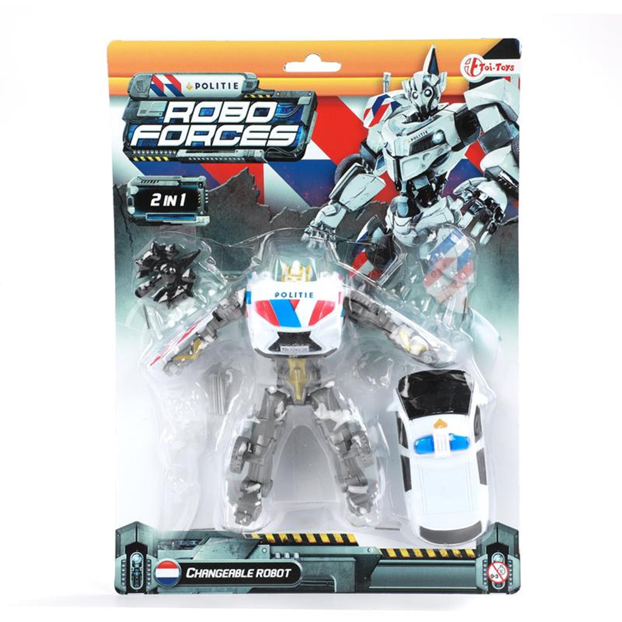 Toi-toys toi toys veranderrobot politieauto