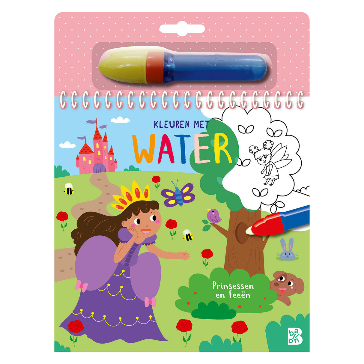 Standaard uitgeverij kleuren met water - prinsessen en feeen