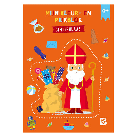 Standaard uitgeverij kleur- en prikblok sinterklaas
