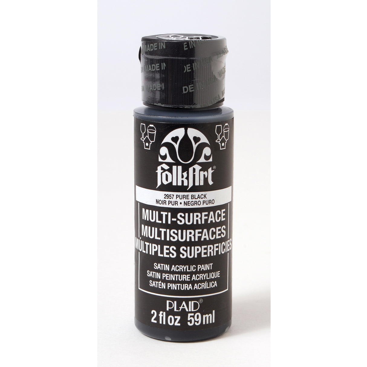 Folkart • multi-surface pure black 59ml