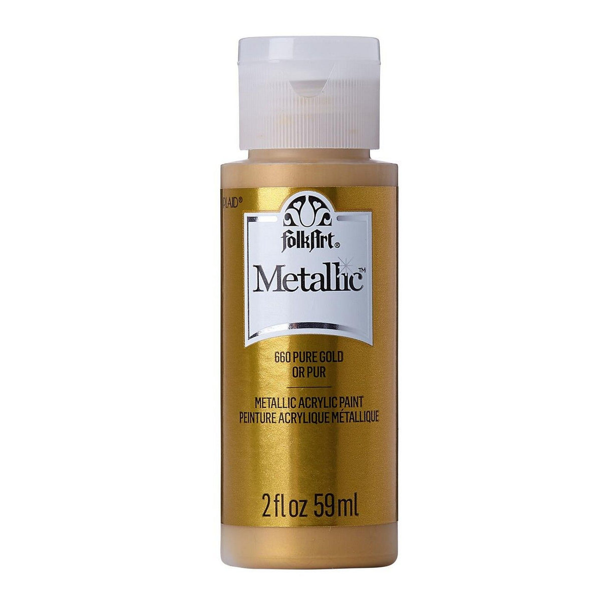 Folkart • metallic acrylic paint pure gold 59ml