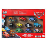 Mattel disney en pixar cars mini racers 10-pack - set van 10 speelgoedvoertuigen uit de film