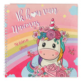 Mondikaarten sticker- en sjablonenboek ik hou van unicorns