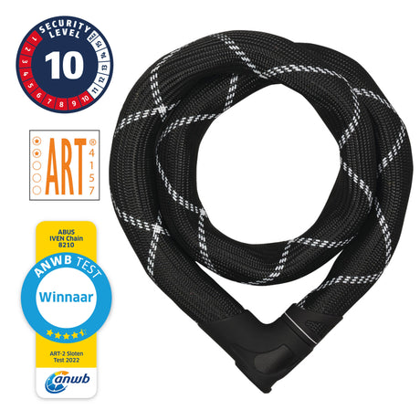 Abus Iven Chain 8210 85 - ART2 kettingslot (85cm) - Zwart