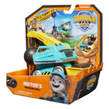 Rubble crew - motor's wrecking ball-speelgoedauto met speelfiguur en beweegbare onderdelen - paw patrol speelgoed