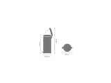 Brabantia pedaalemmer 30l metallic gold