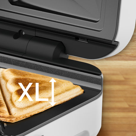 Tefal sw7011 snack xl sandwichmaker zilver wit