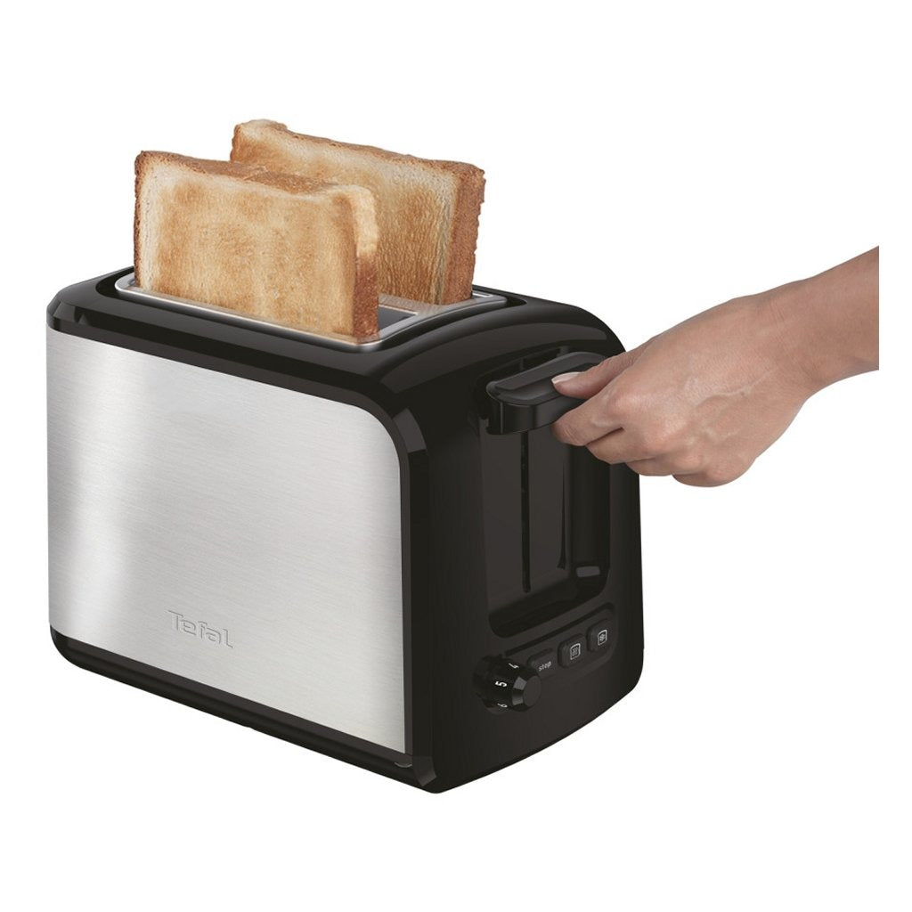 Tefal tt410d express broodrooster 16x26x19 cm 850w rvs zwart