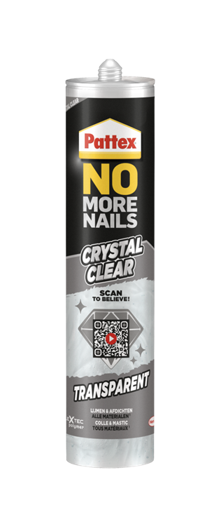 Pattex 1070187 - no more nails kristal 290g cross | 12 stuks