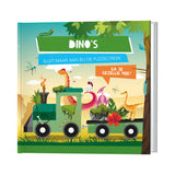Boek en puzzeltrein dino's
