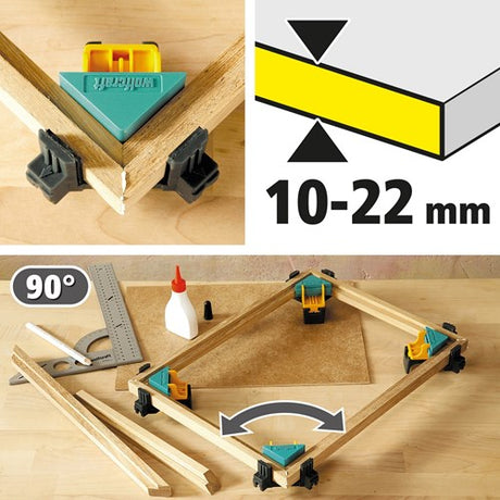 Wolfcraft - hoekklem 2 stuks - 2 hoekklemmen - 3051000
