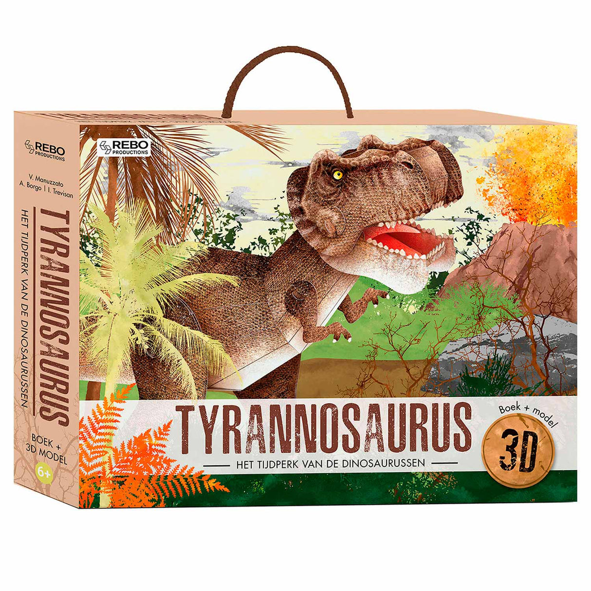 Rebo Publishers Boek + 3D Model Tyrannosaurus