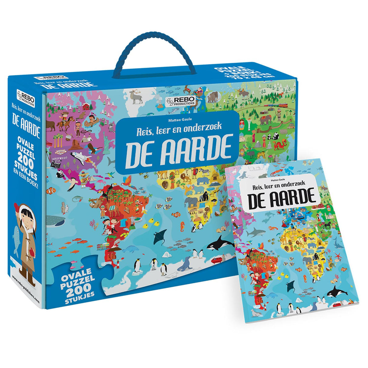 Rebo publishers boek en puzzel de aarde