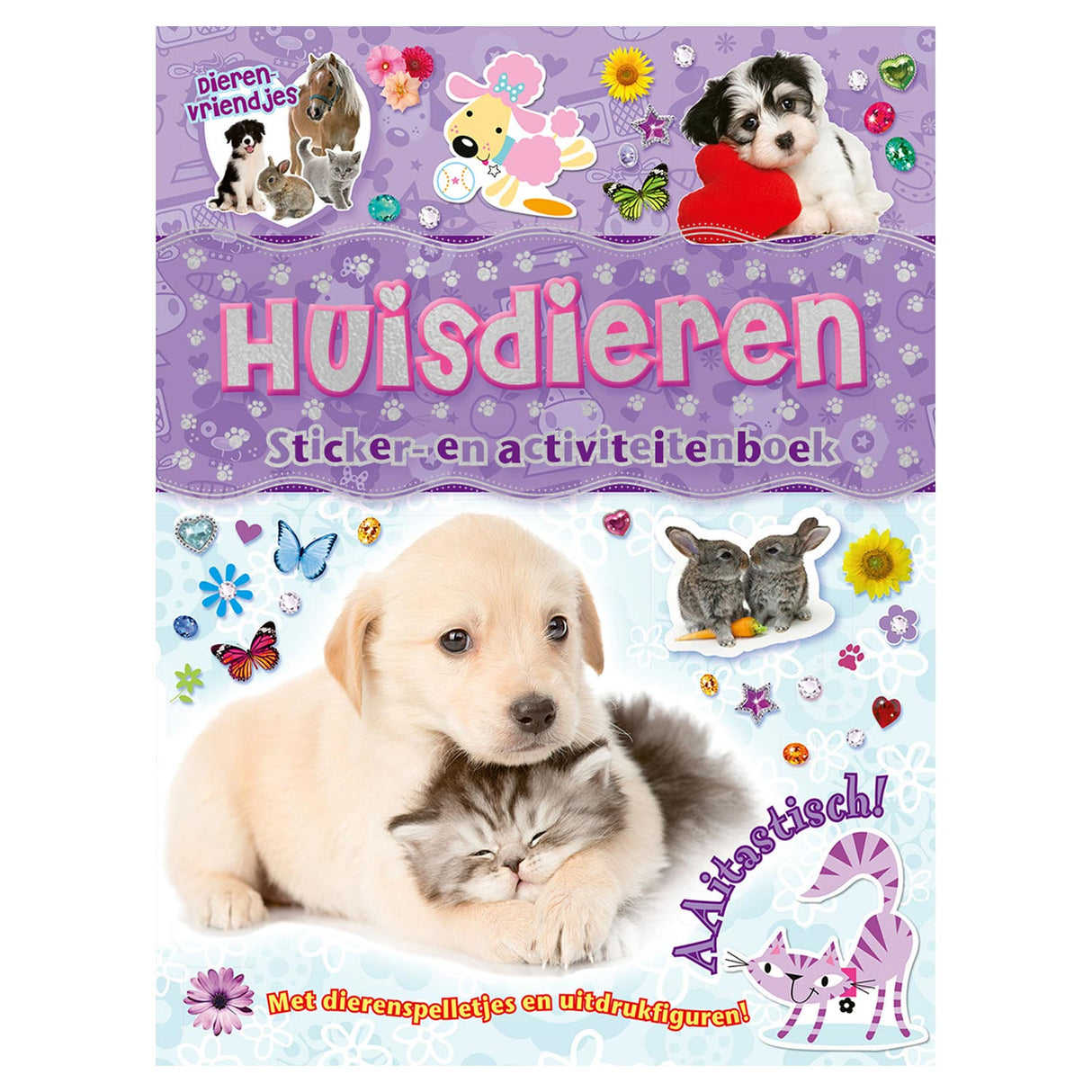 Rebo Publishers Dierenvriendjes Huisdieren Stickeren Activiteitenboek