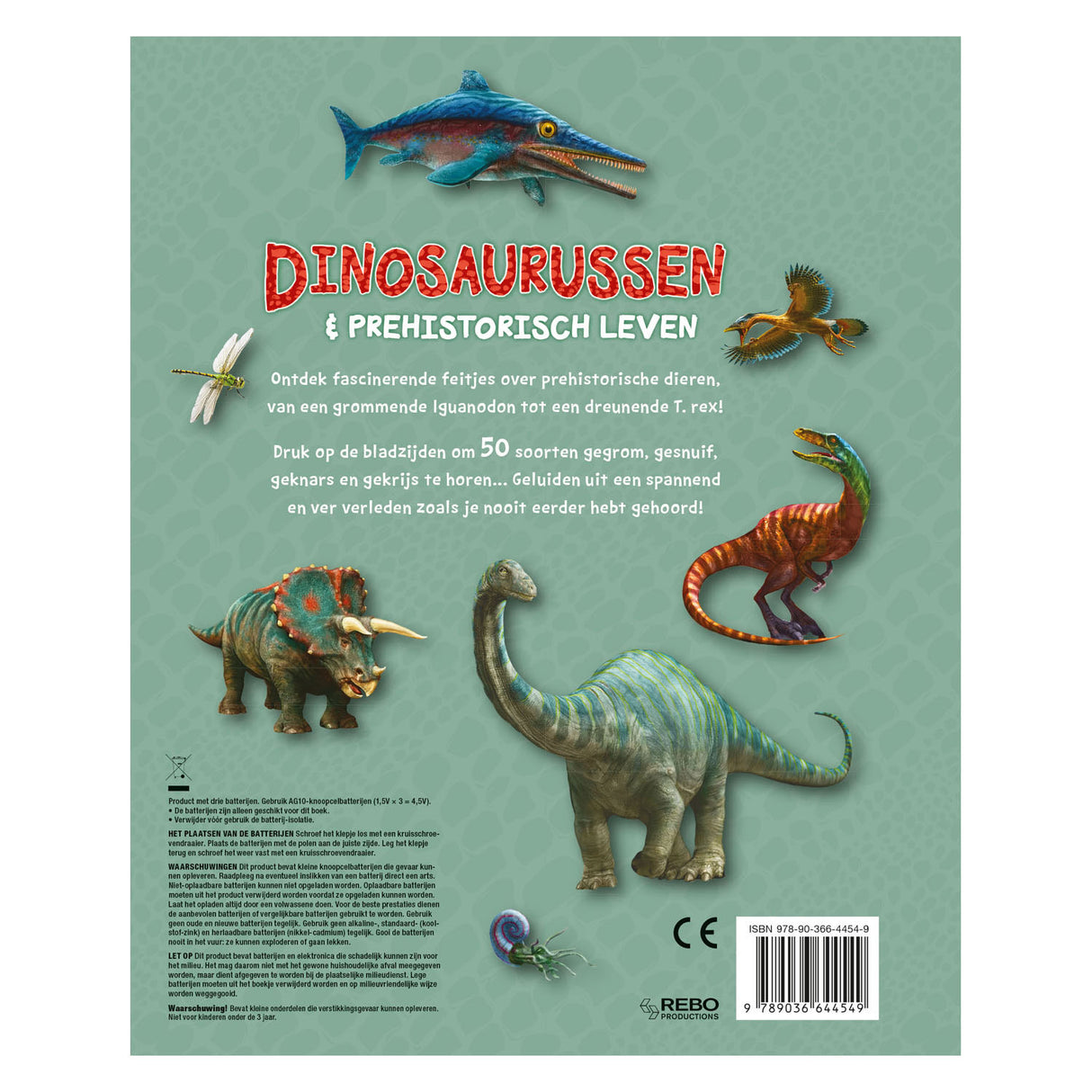 Rebo Publishers Geluidenboek Dinosaurussen Prehistorie