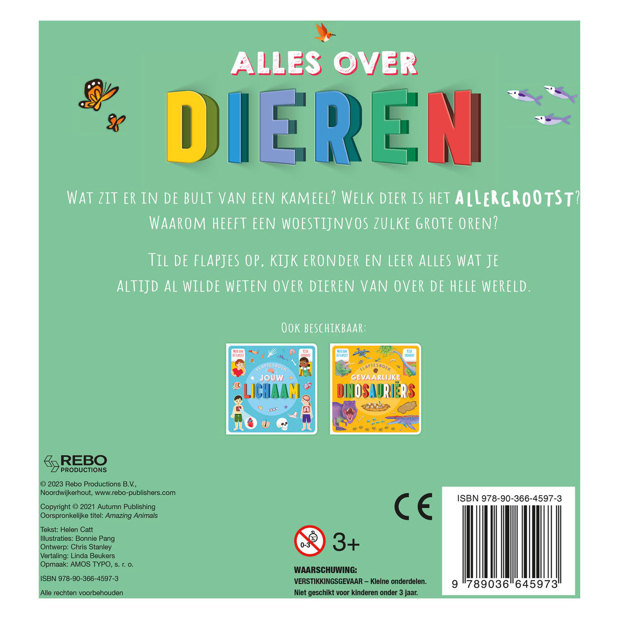 Rebo Publishers Alles Over Dieren Flapjesboek