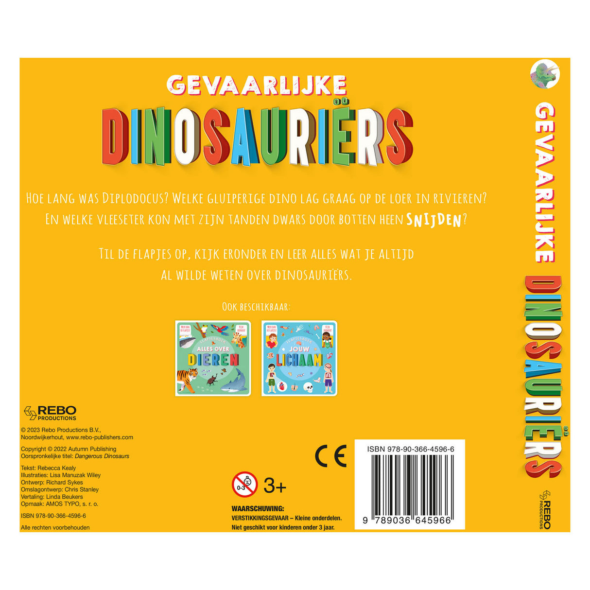 Rebo Publishers Gevaarlijke Dinosauriers Flapjesboek