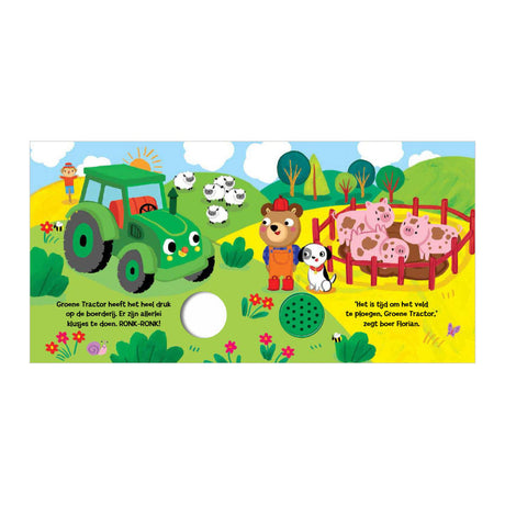 Rebo publishers groene tractor - geluidenboek