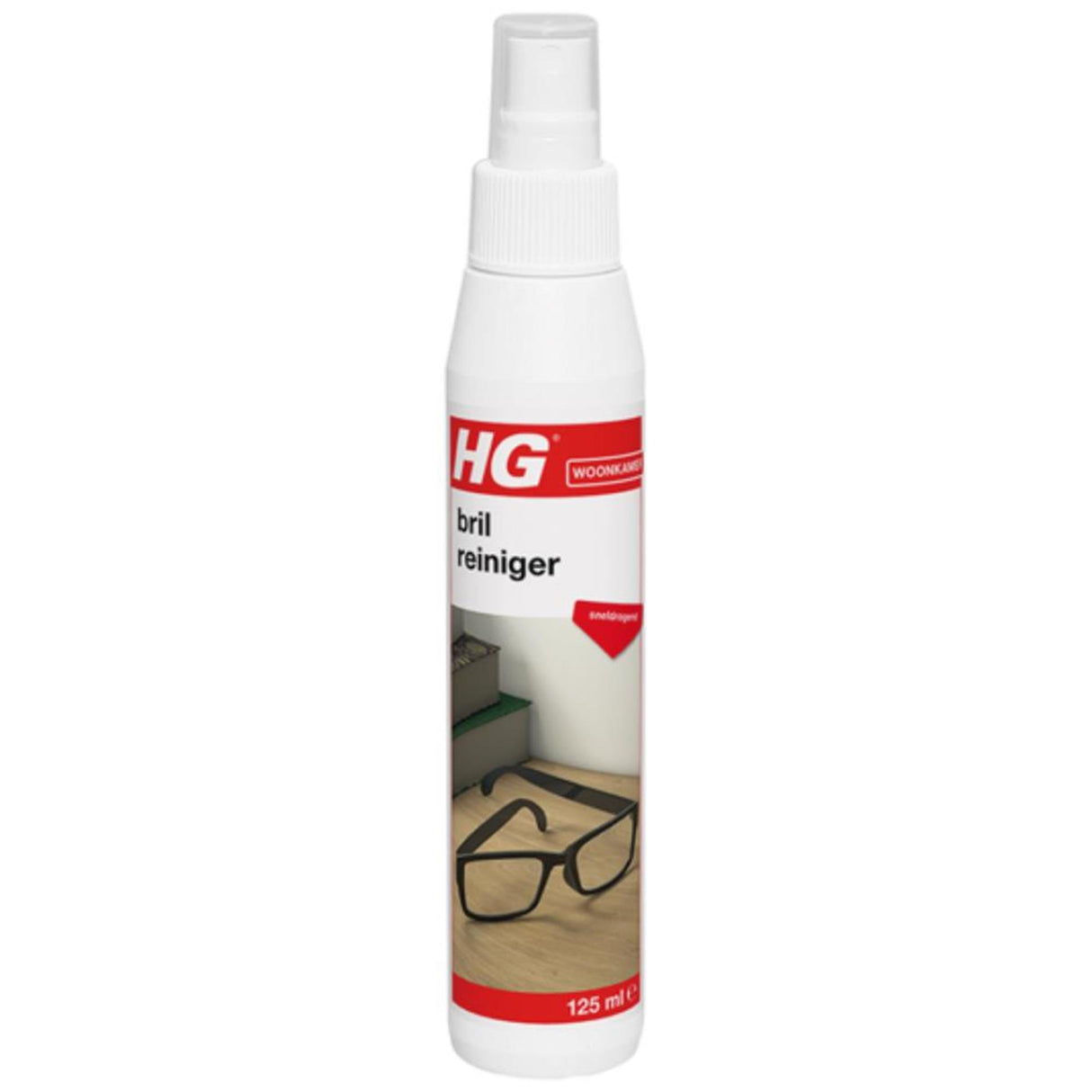 Hg brilreiniger dé brillenreiniger voor veilig reinigen en ontvetten 125ml