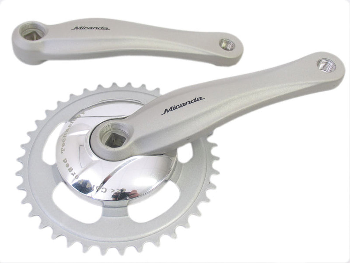 Miranda crankset alfa 1 38 tands alu nexus 91 mm disk ( gazelle ) zilv